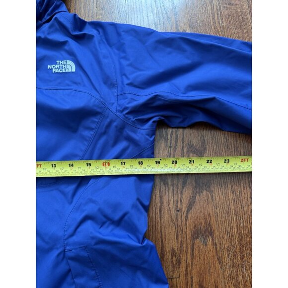North Face Water Wind Proof Parka Light Jacket  Womens Size S Blue Hood - Picture 8 of 12